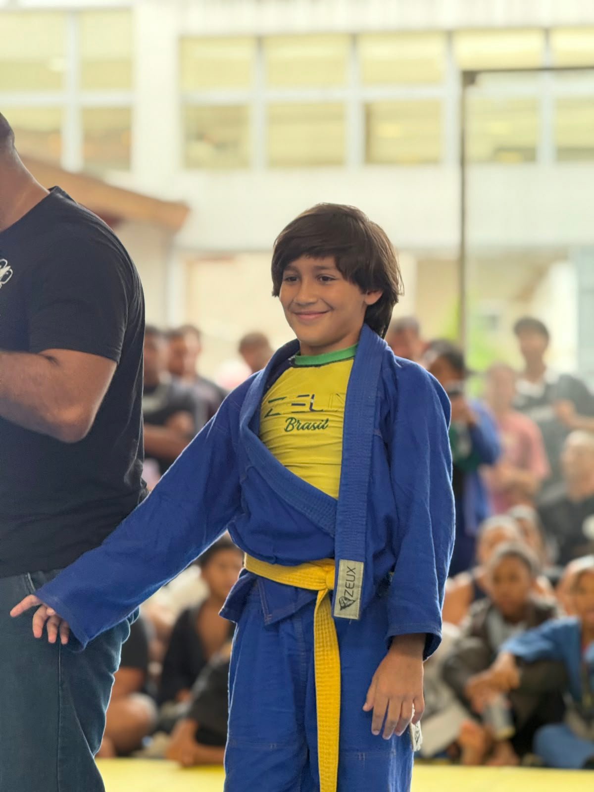 Tijela sorrindo na Copa Kids